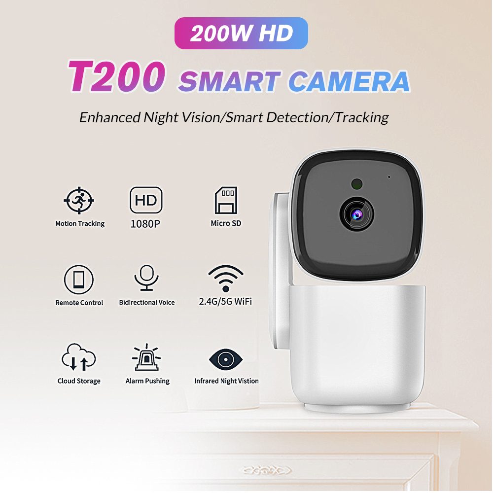 Baby Monitor Split Screen - Kamera bezpieczeństwa PTZ T200 1080P do