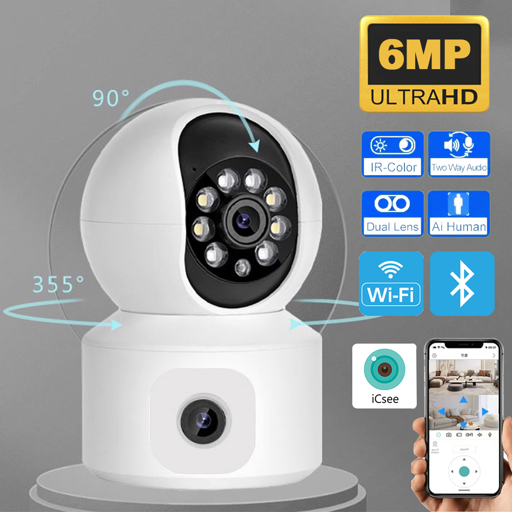 Baby Monitor Split Screen - Kamera IP WiFi 6MP iCsee z