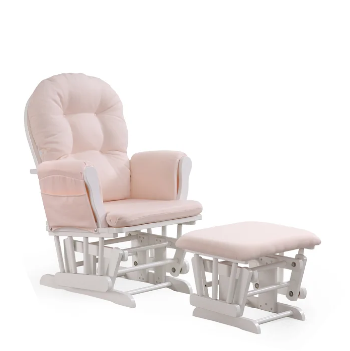 Baby Nursery Rocking Chair - Nowoczesne drewniane krzesło do karmienia piersią