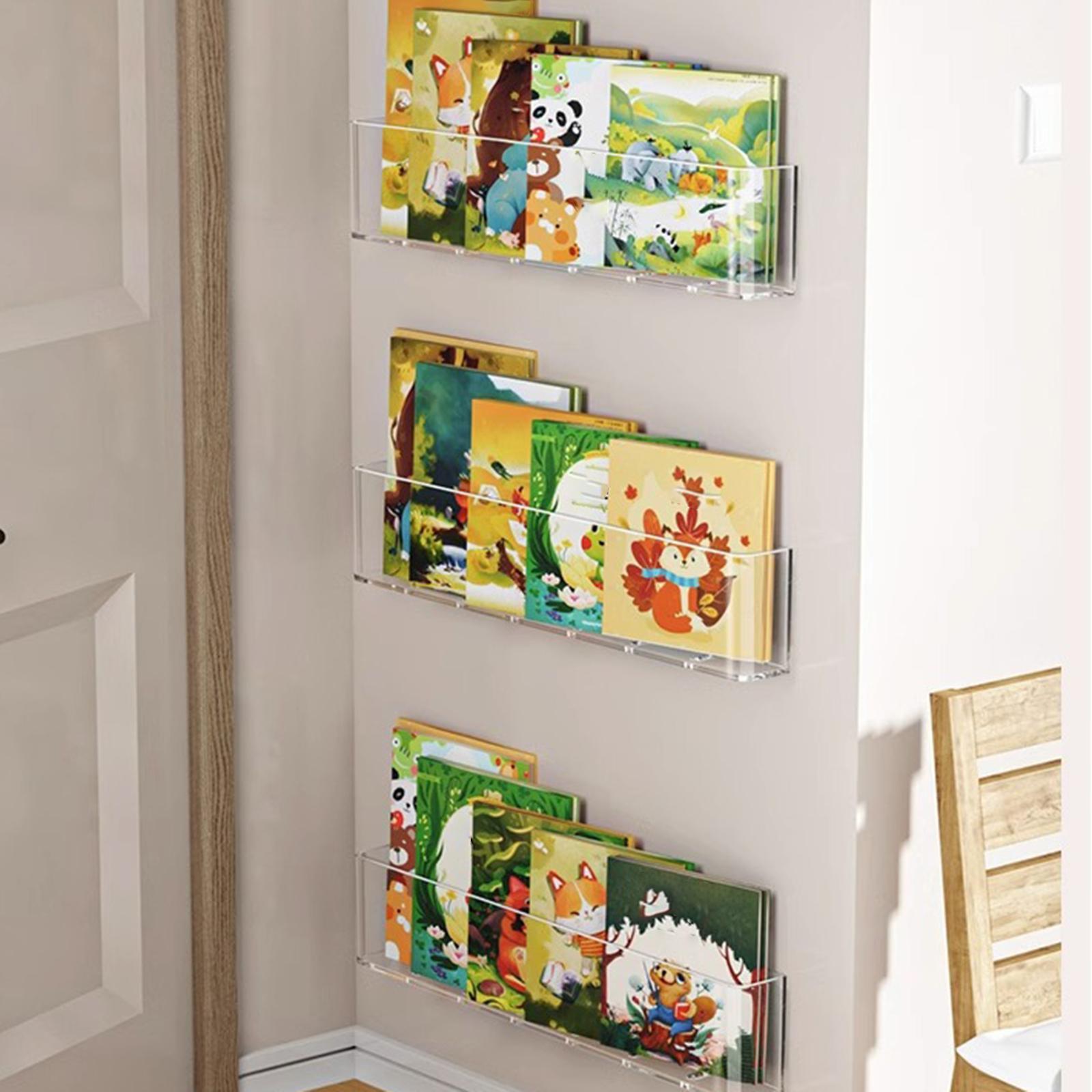 Baby Nursery Bookshelf - 3x Pływające Półki na Książki Klasa