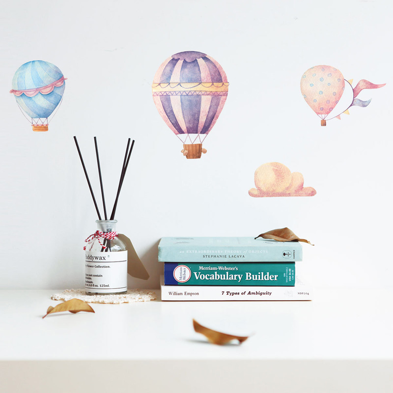 Baby Nursery Murals - Kreatywna, kolorowa naklejka ścienna z balonami