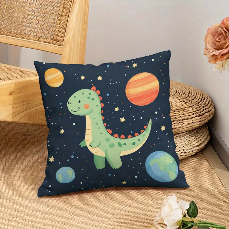 Baby Nursery Cushion - Urocza poszewka na poduszkę z dinozaurami