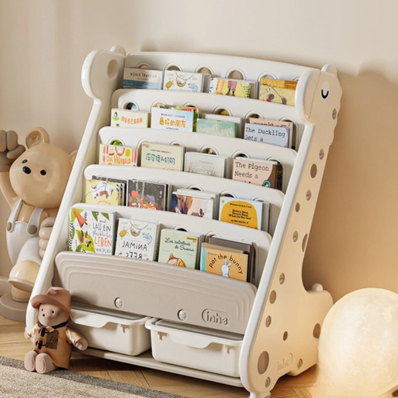 Baby Nursery Bookshelf - Plastikowy regał na książki dla dzieci