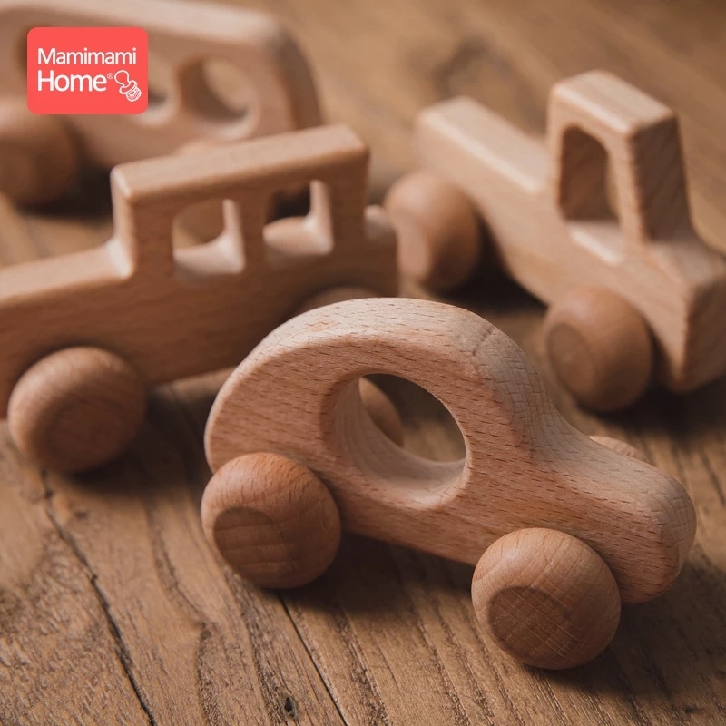 Baby Nursery Hospital - 1pc drewniany samochód zabawki dla dzieci