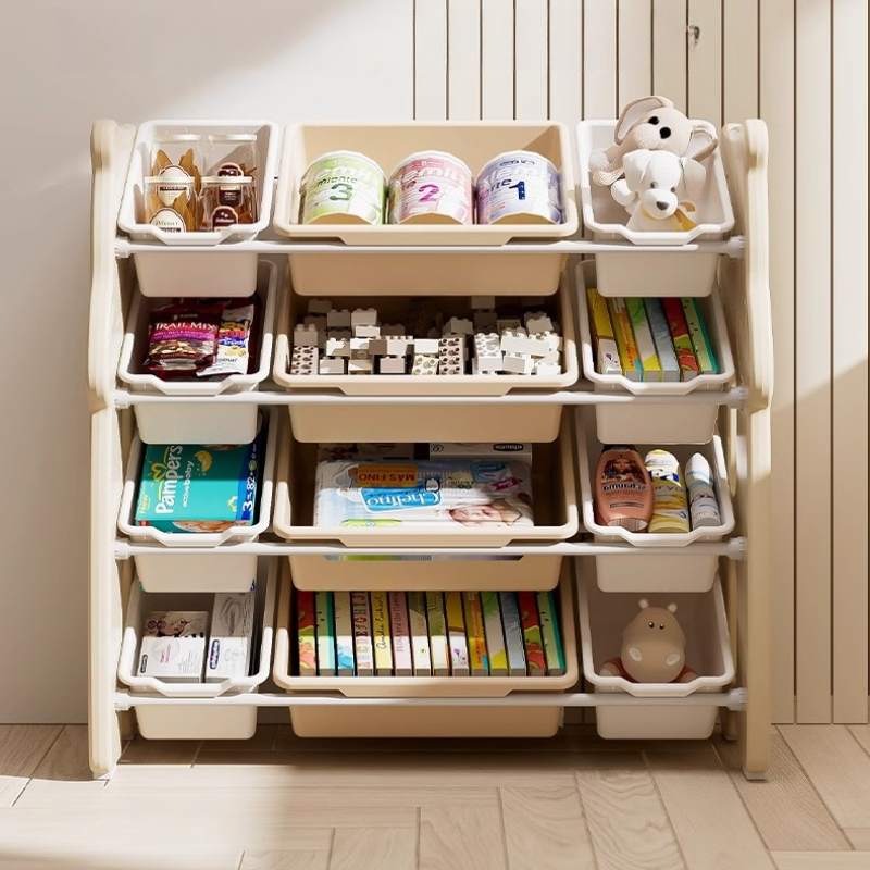 Baby Nursery Bookshelf - Stojący organizer na zabawki dla dzieci