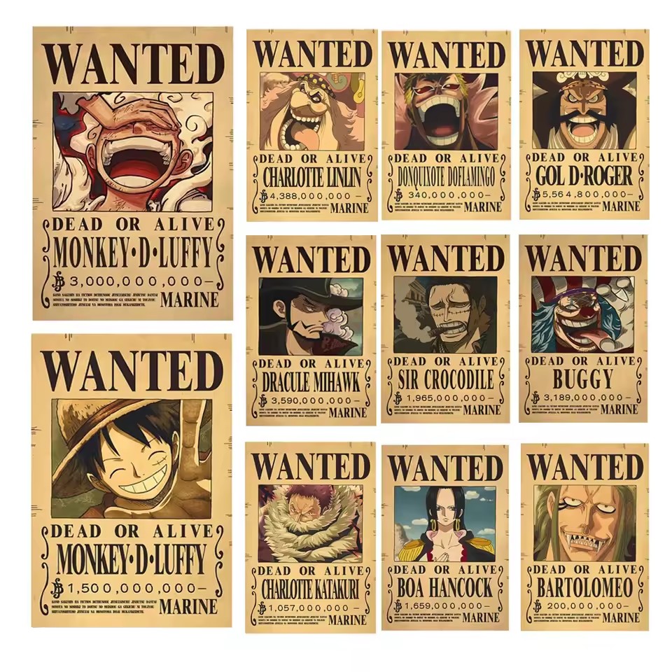 Baby Nursery Decals - Anime One Piece Plakaty z listami