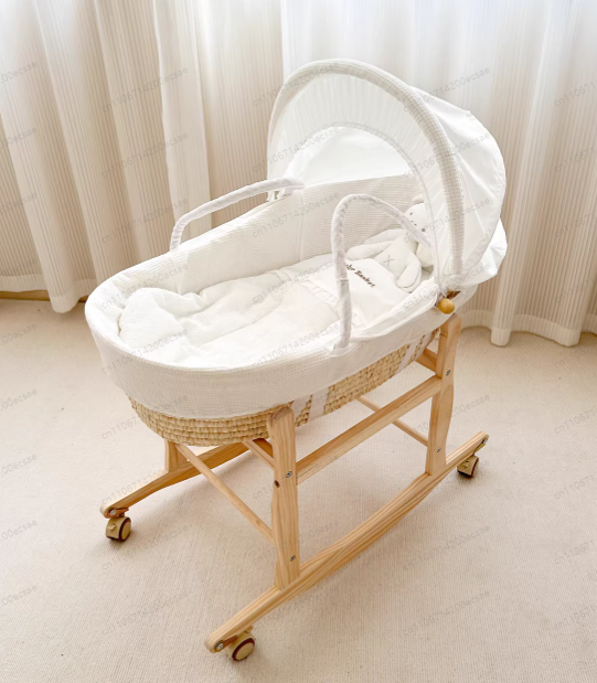 Baby Nursery Rocking Chair - Łóżeczko niemowlęce, przenośny kosz do noszenia,