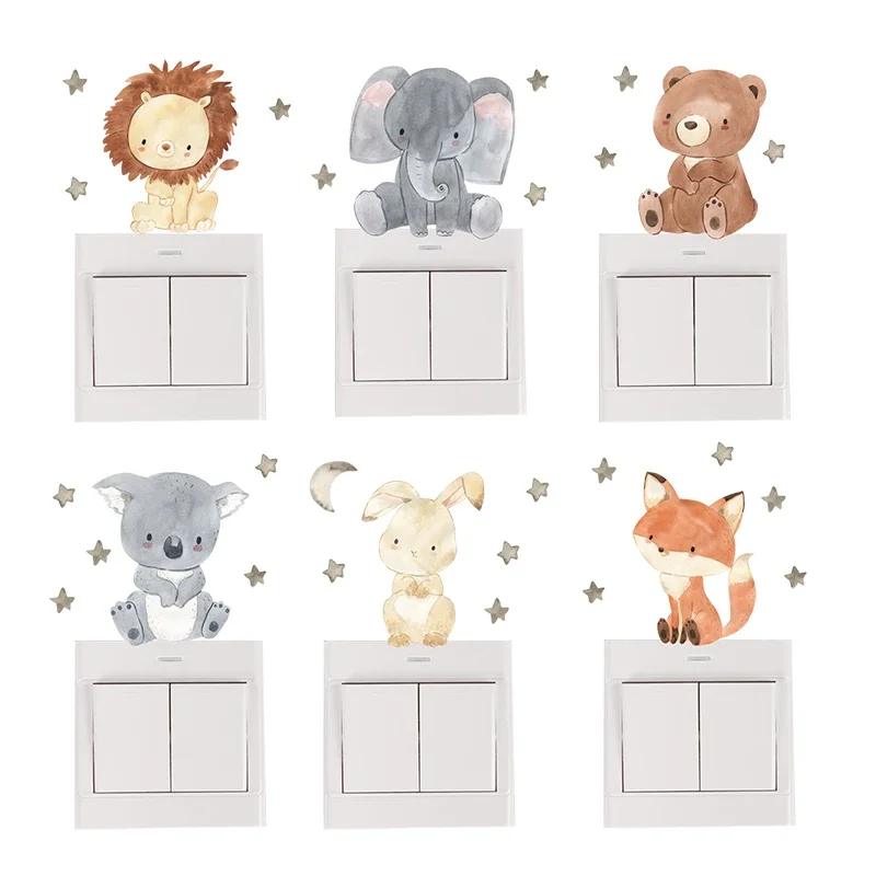 Baby Nursery Decals - 1/2/4/6 zestawów naklejek na ścianę z