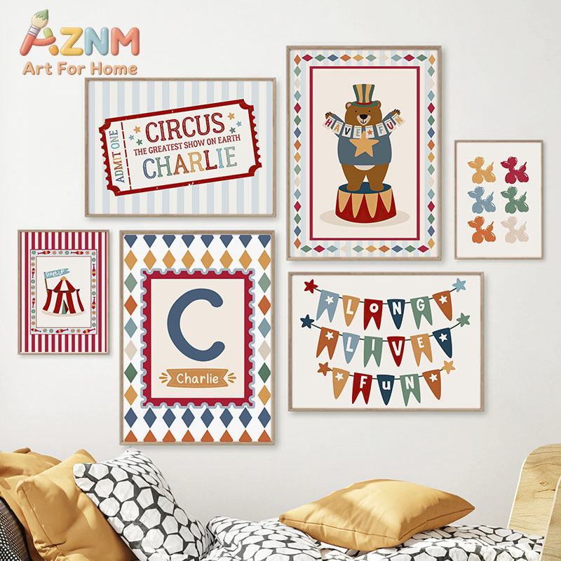 Baby Nursery Kids - Cyrk, Niedźwiedź, Magik, Pies, Cytat, Sztuka