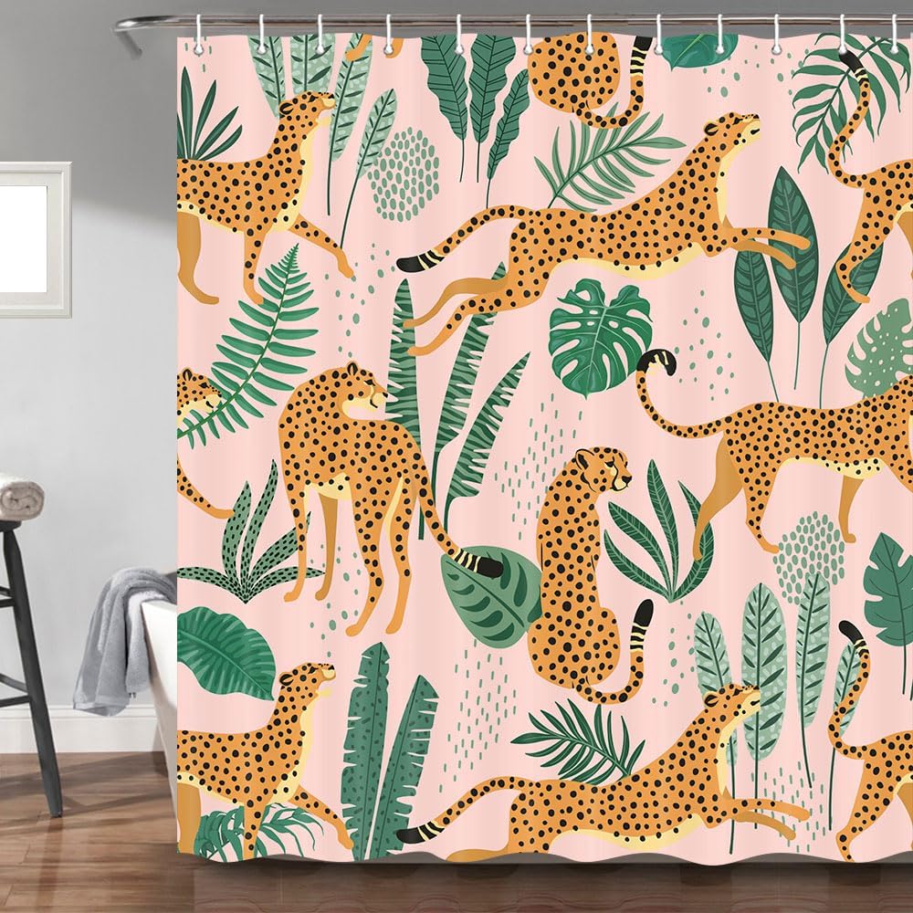 Baby Nursery Green - Wodoodporna zasłona prysznicowa 180x200cm z wzorem