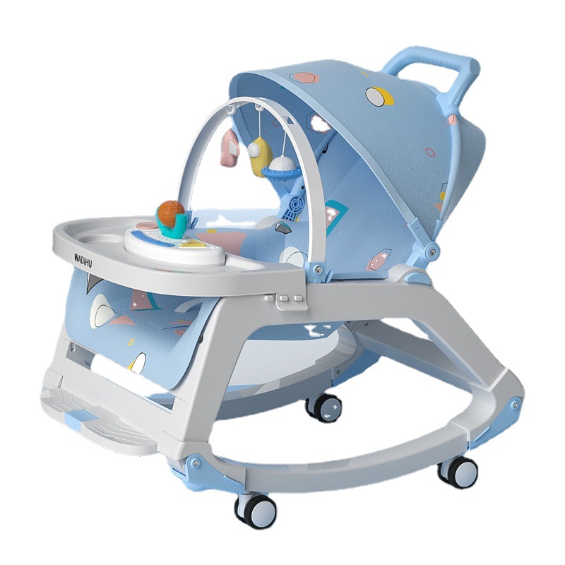 Baby Nursery Rocking Chair - Ekologiczny, przenośny, wielofunkcyjny fotelik bujany 2w1