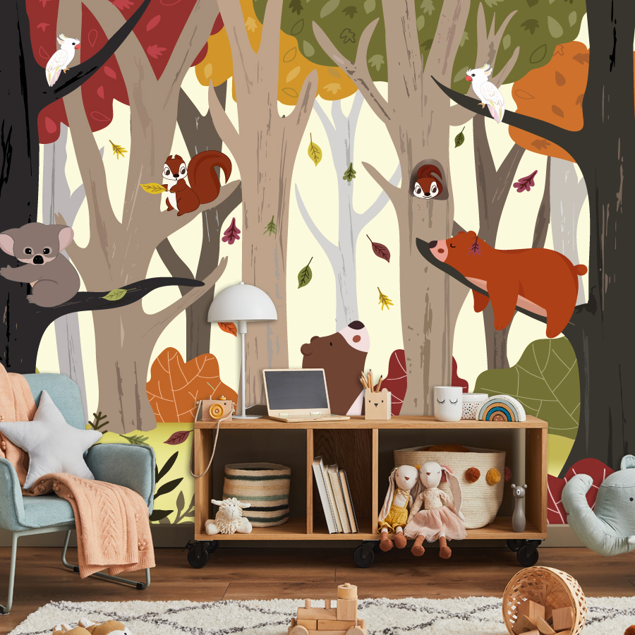 Baby Nursery Jungle Wallpaper - 25+ Personalizowanych tapet samoprzylepnych do salonu,