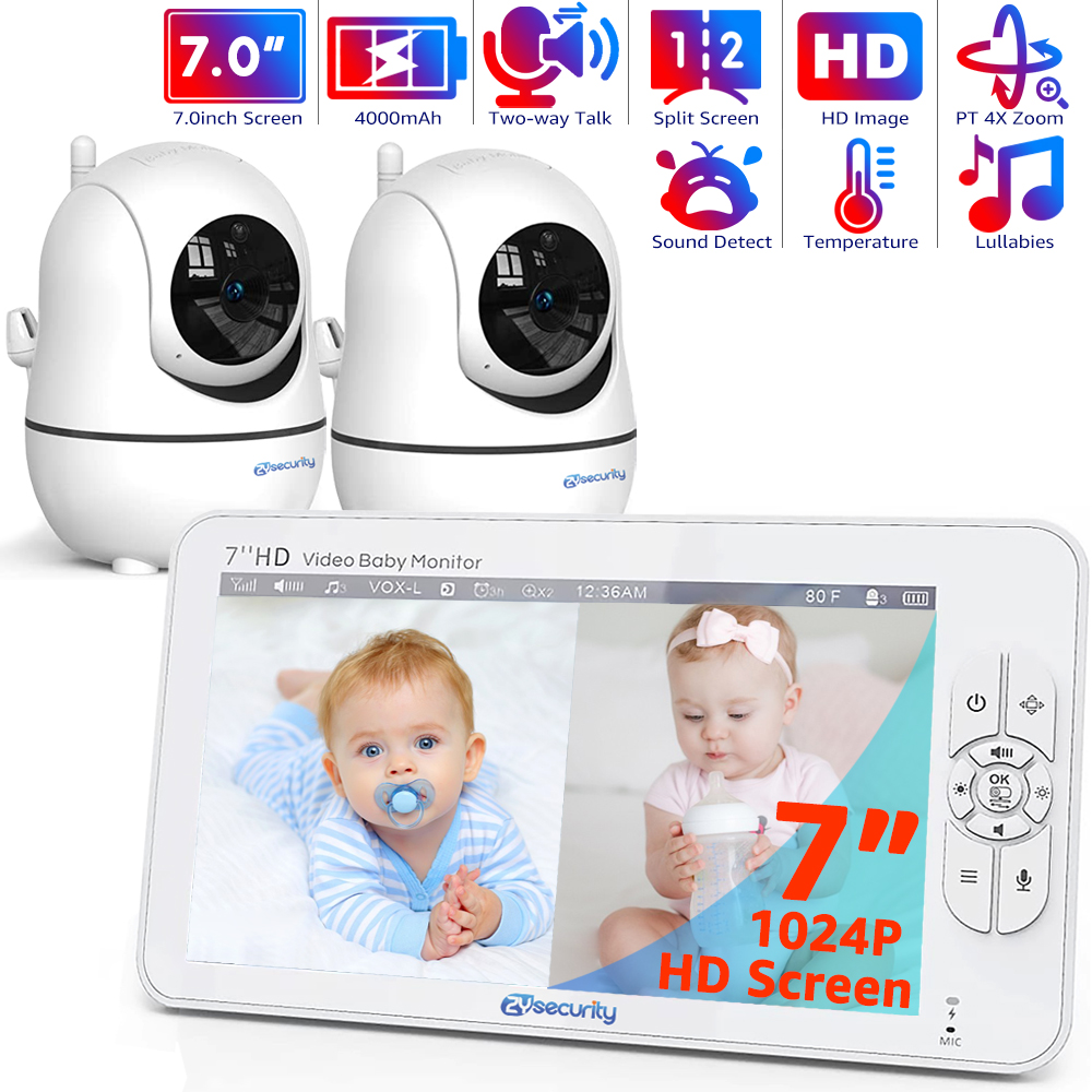 7,0-calowa niania wideo HD z d – Baby Monitor Split Screen recenzja i cena