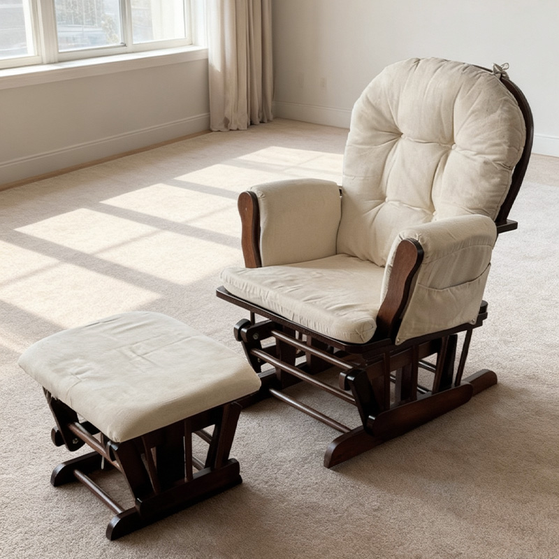 Nowoczesne drewniane krzesło d – Baby Nursery Rocking Chair recenzja i cena