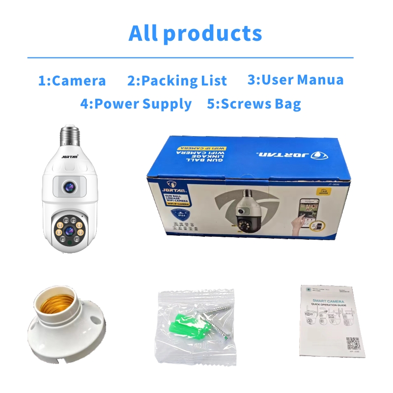 Kamera IP 4MP w żarówce E27 z  – Baby Monitor Split Screen recenzja i cena