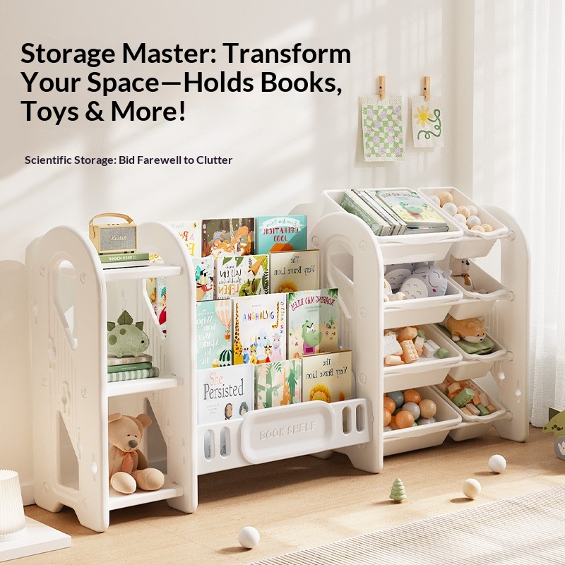 Półka na zabawki dla dzieci, o – Baby Nursery Bookshelf recenzja i cena