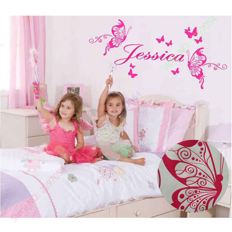 Nowe motyle spersonalizowana n – Baby Nursery Murals recenzja i cena