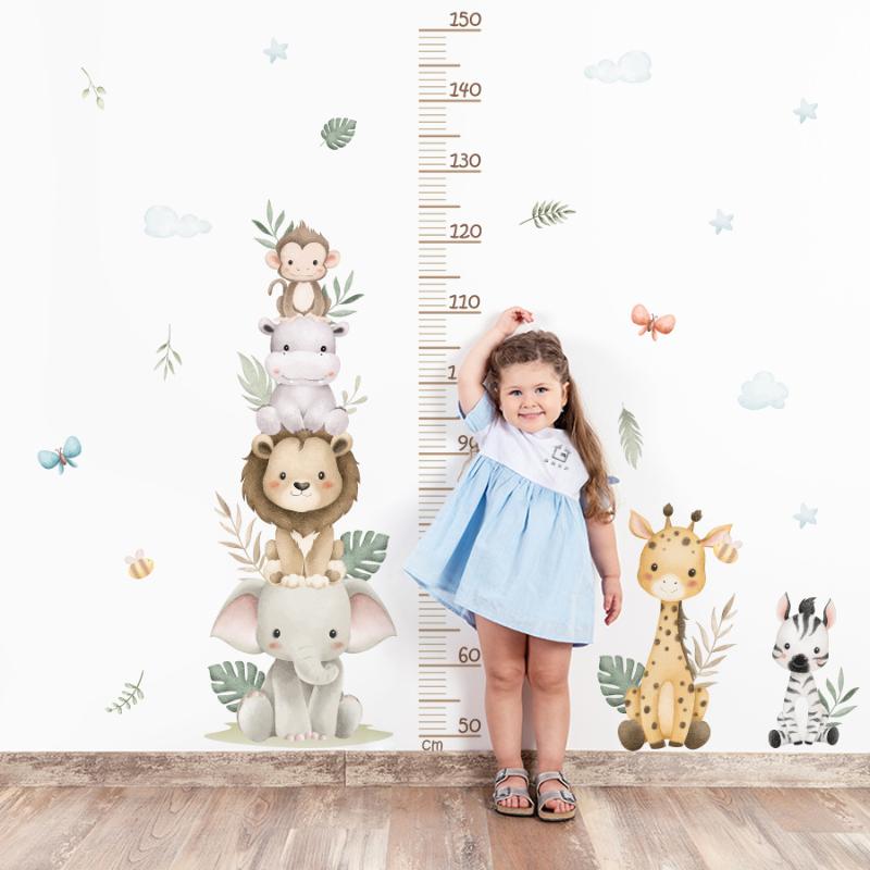 Nowa naklejka z miarką wzrostu – Baby Nursery Jungle Wallpaper recenzja i cena