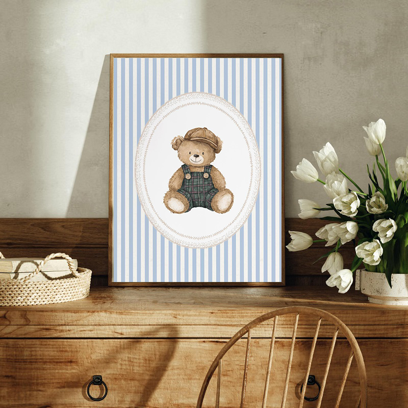 Vintage Plakat na Płótnie z Ba – Baby Nursery Green recenzja i cena