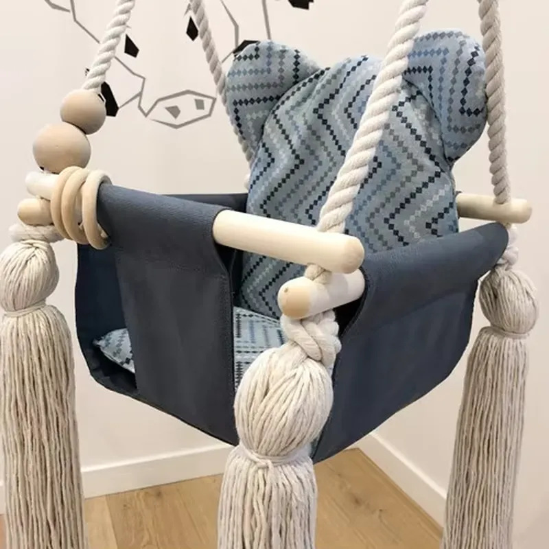 Drewniane wiszące krzesełko bu – Baby Nursery Rocking Chair recenzja i cena