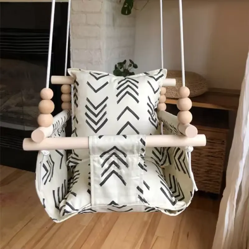 Drewniane wiszące krzesełko bu – Baby Nursery Rocking Chair recenzja i cena