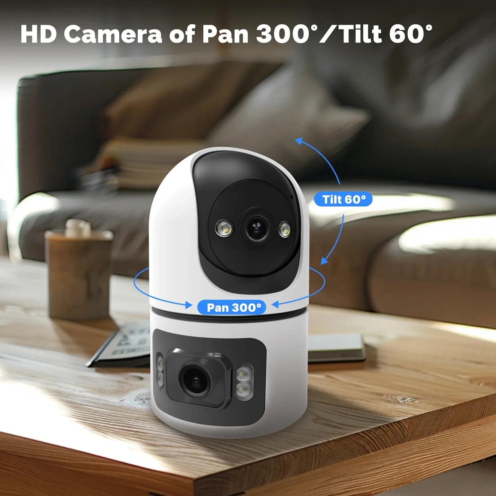 Kamera IP WiFi 8MP z podwójnym – Baby Monitor Split Screen recenzja i cena