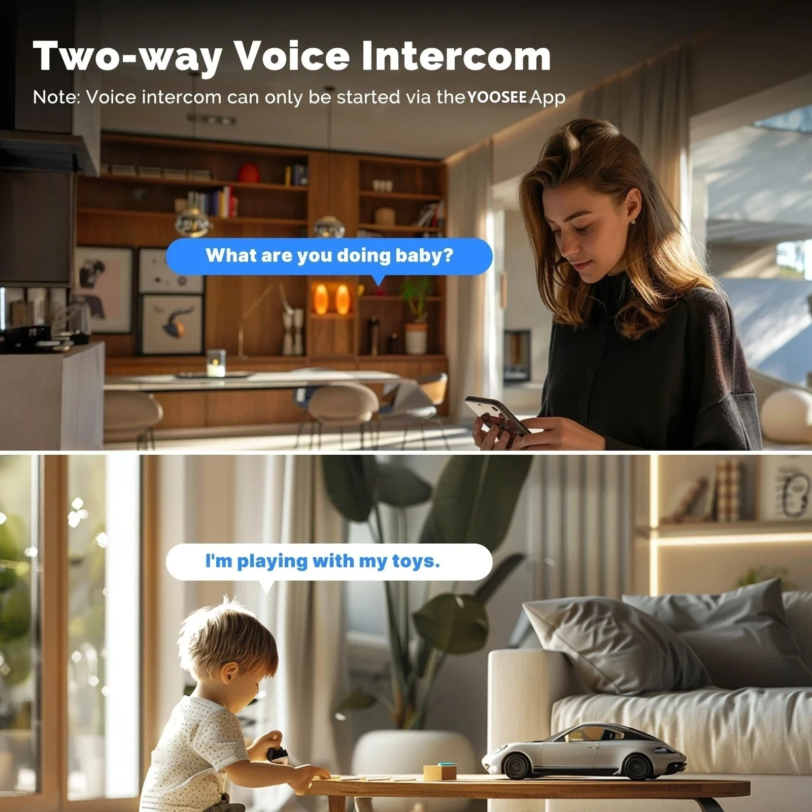 Kamera IP WiFi 8MP z podwójnym – Baby Monitor Split Screen recenzja i cena