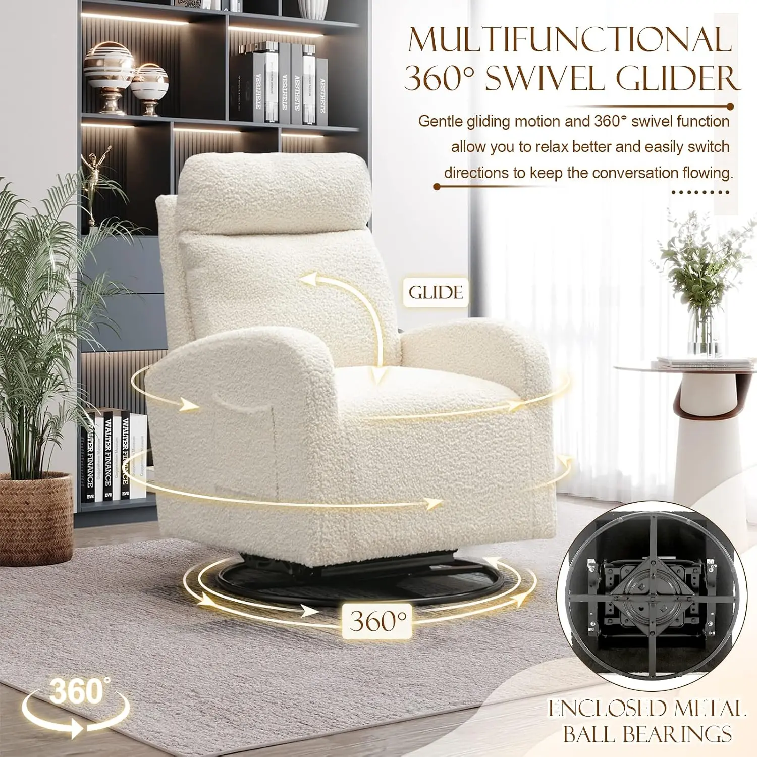 Nowoczesny obrotowy fotel buja – Baby Nursery Rocking Chair recenzja i cena