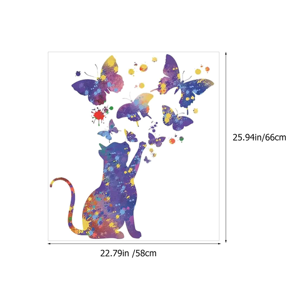 2 arkusze naklejek z kotami na – Wall Decal Nursery recenzja i cena