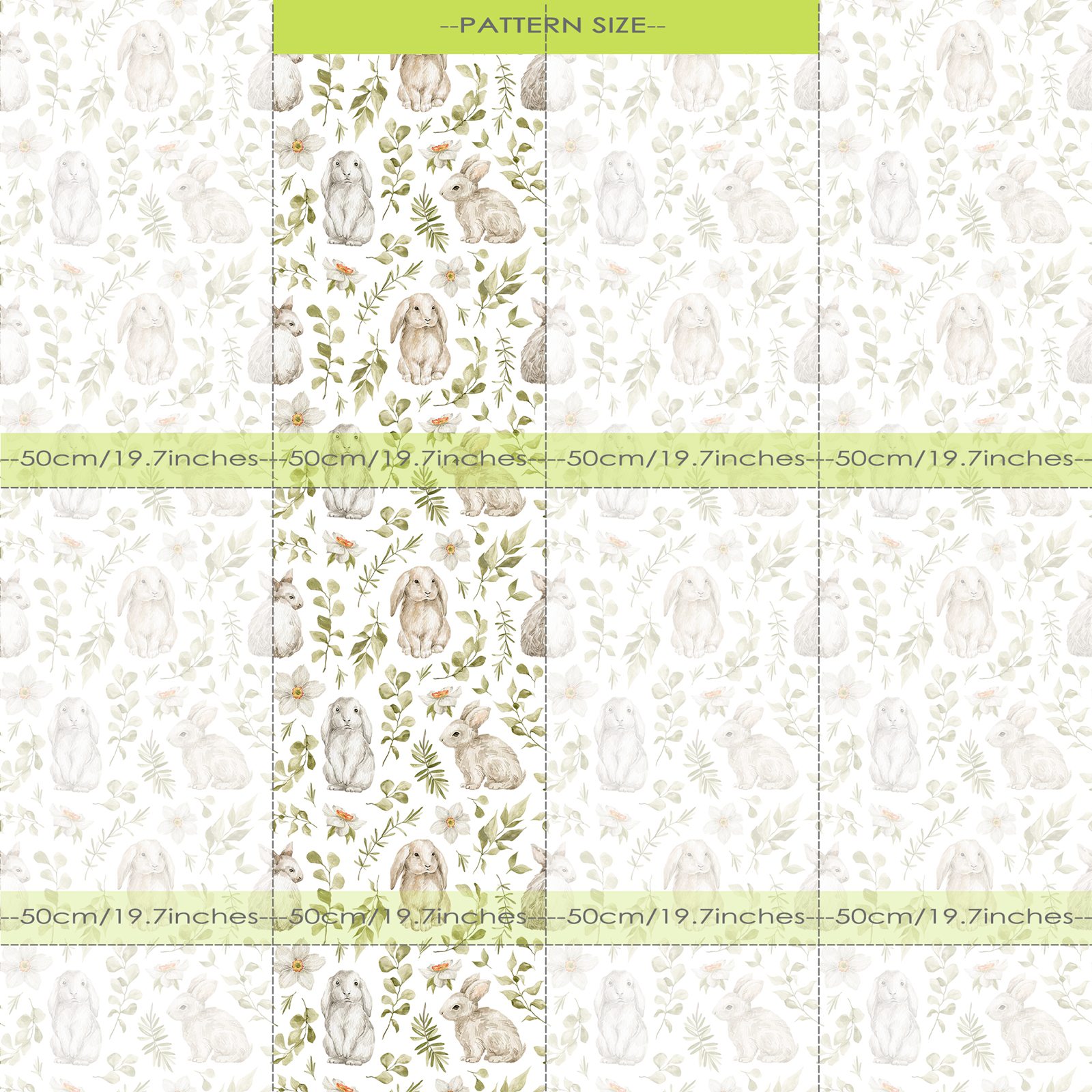 Króliczek tapeta tapeta do pok – Baby Nursery Green recenzja i cena