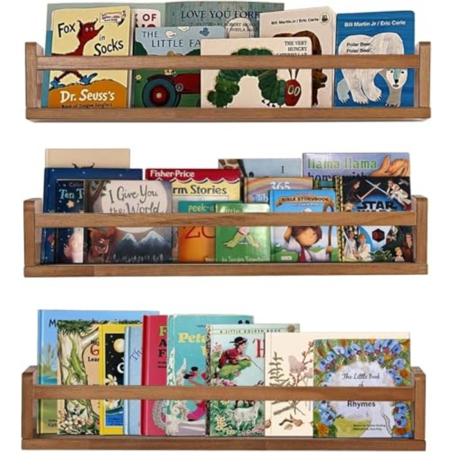 Półki do pokoju dziecięcego, w – Baby Nursery Bookshelf recenzja i cena