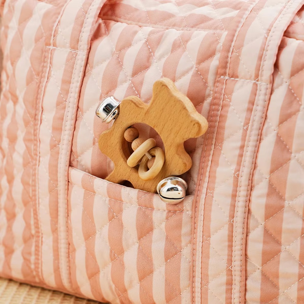 Modna pikowana torba dla mamy, – Baby Nursery Bags recenzja i cena