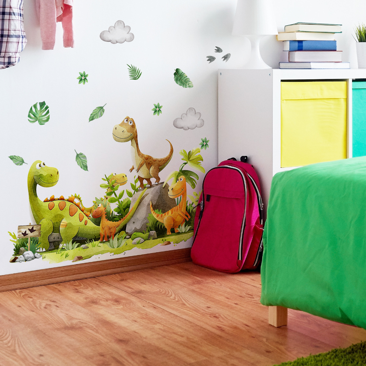 Kreskówka dinozaur naklejka śc – Baby Nursery Green recenzja i cena