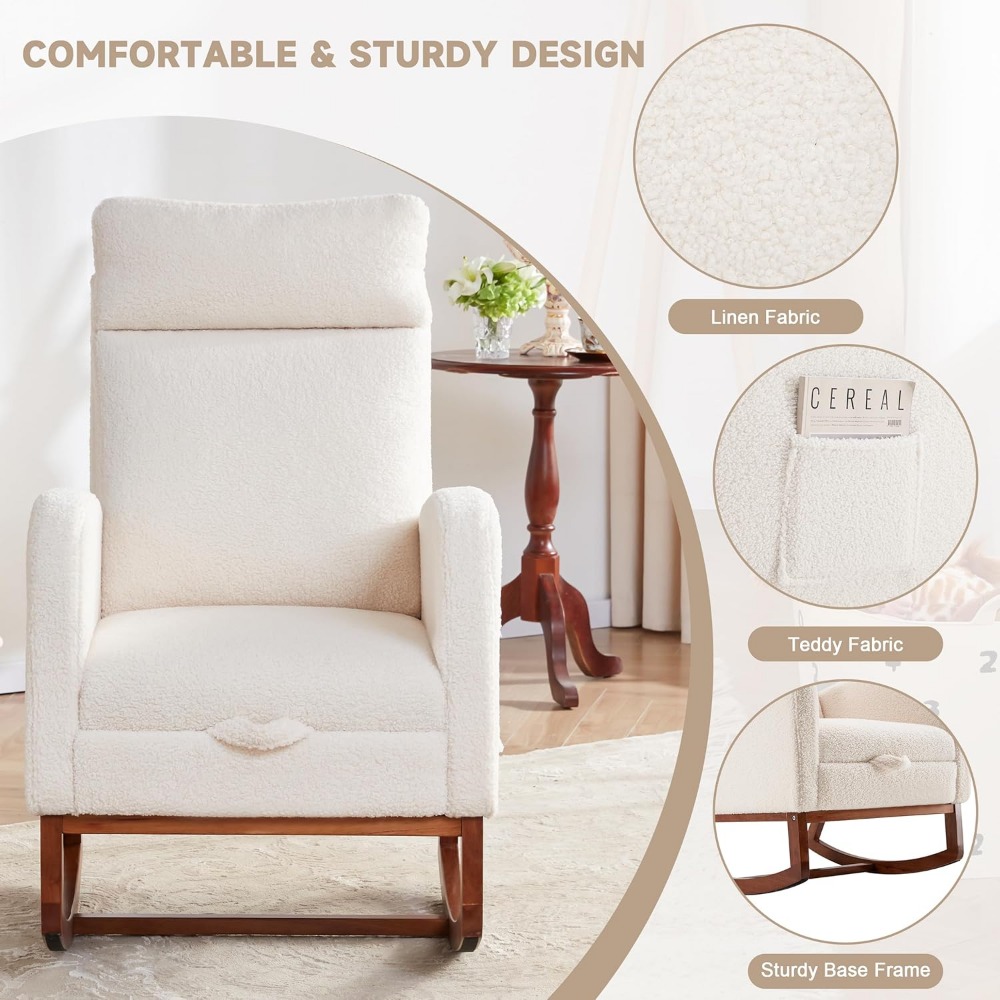 Fotel bujany Fotel do pokoju d – Baby Nursery Rocking Chair recenzja i cena