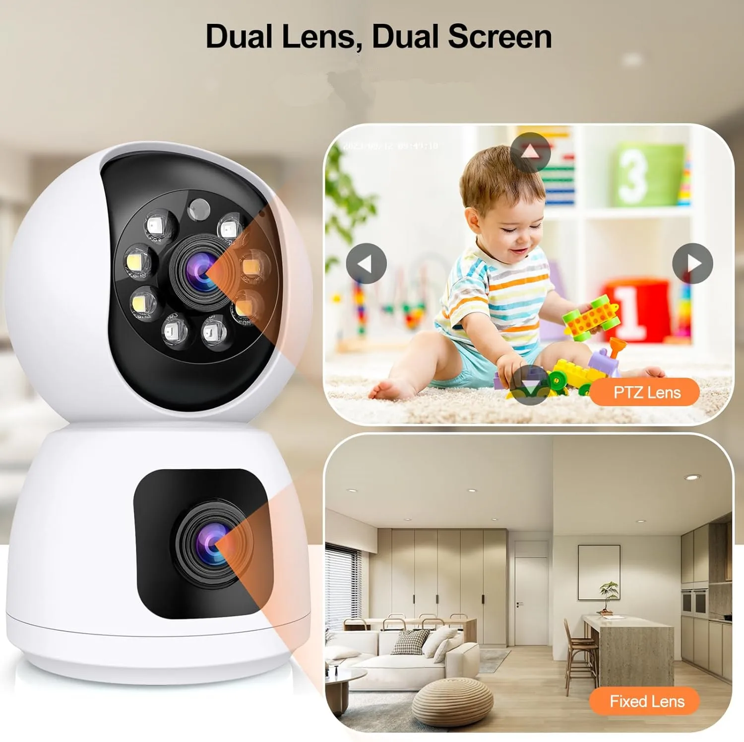 Kamera Tuya 4K 8MP HD WiFi Wew – Baby Monitor Split Screen recenzja i cena