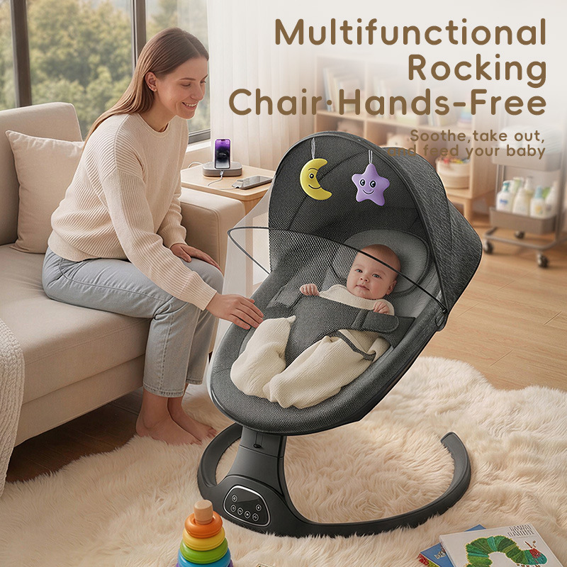 Elektryczne krzesełko-bujaczek – Baby Nursery Rocking Chair recenzja i cena