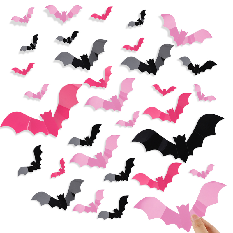 24/48 szt. Halloweenowe Różowe – Baby Nursery Decals recenzja i cena