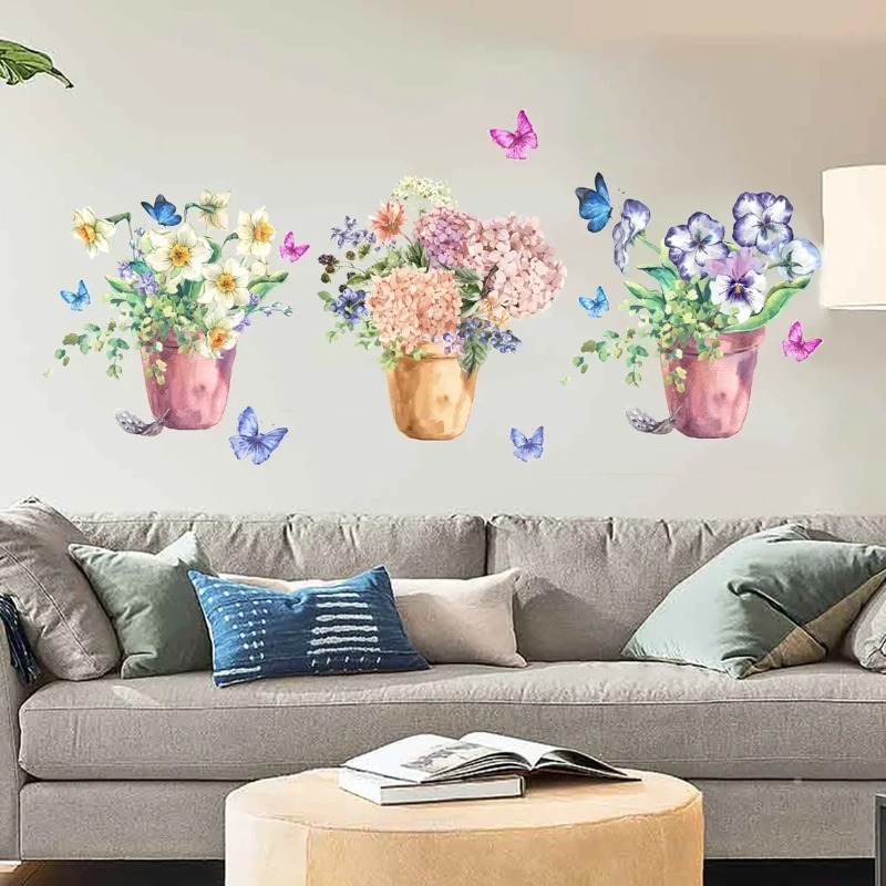 Naklejki ścienne z hortensjami – Wall Decal Nursery recenzja i cena
