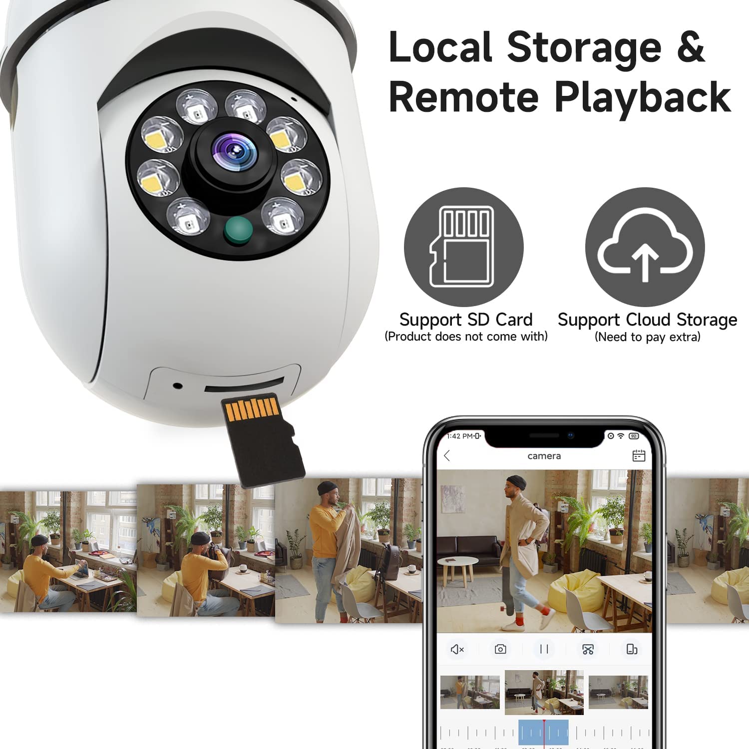 Kamera monitorująca w żarówce  – Baby Monitor Split Screen recenzja i cena