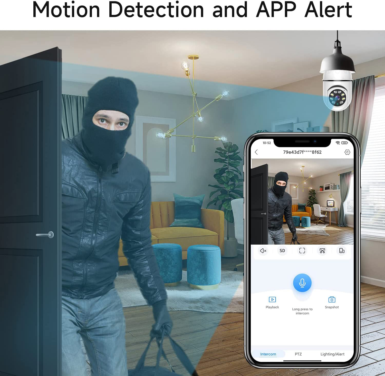 Kamera monitorująca w żarówce  – Baby Monitor Split Screen recenzja i cena