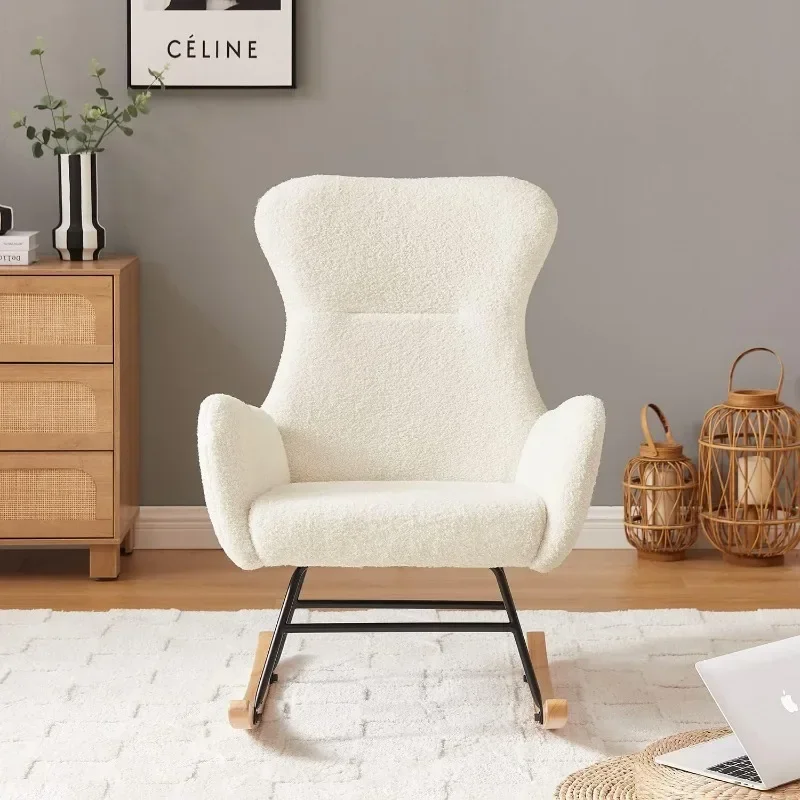 Fotel bujany Hansones do pokoj – Baby Nursery Rocking Chair recenzja i cena