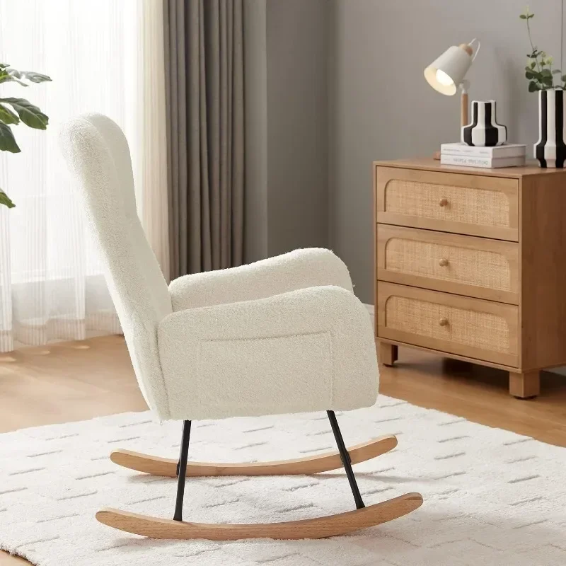 Fotel bujany Hansones do pokoj – Baby Nursery Rocking Chair recenzja i cena