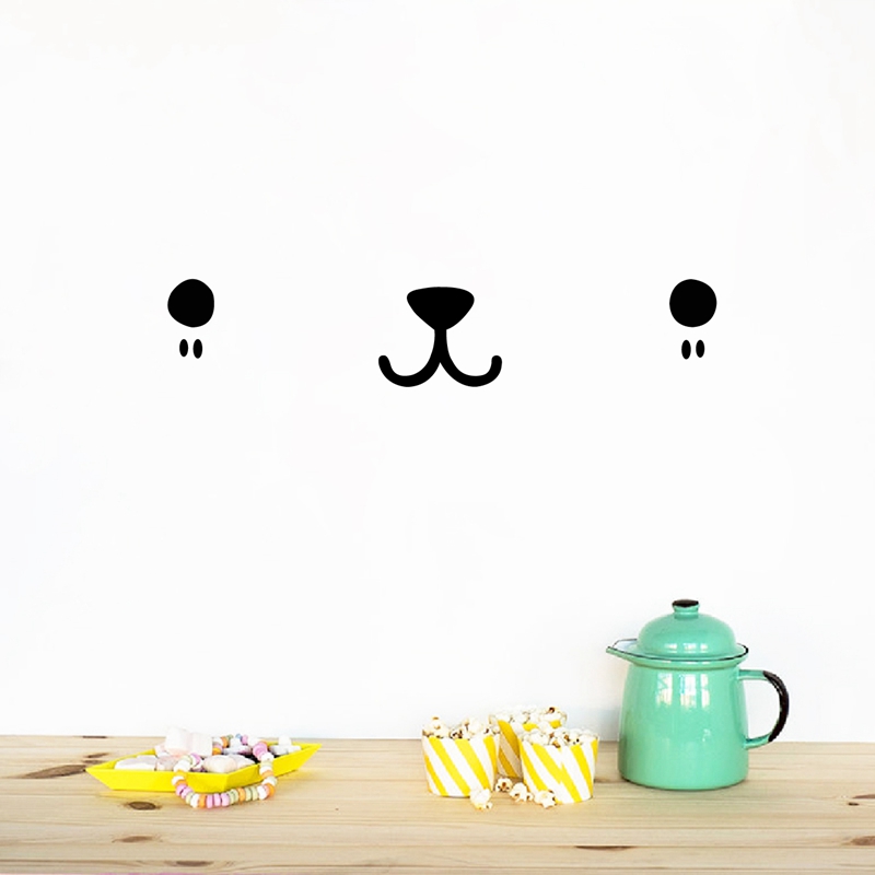 Śliczne twarz Kawaii ścienne a – Baby Nursery Murals recenzja i cena