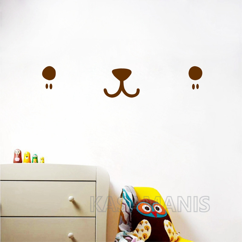 Śliczne twarz Kawaii ścienne a – Baby Nursery Murals recenzja i cena