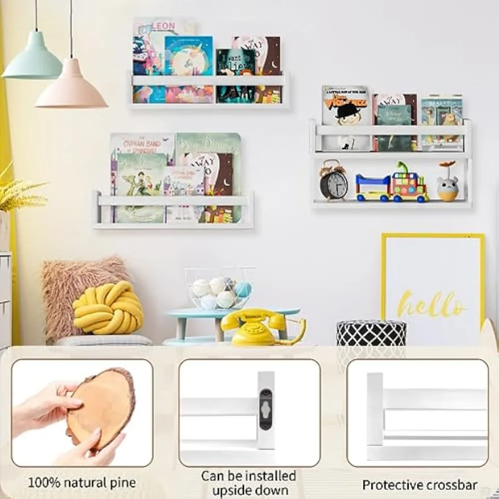 Zestaw półek na książki QimCoo – Baby Nursery Bookshelf recenzja i cena