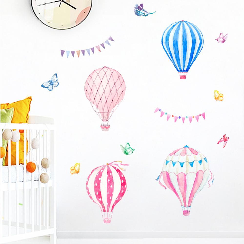 Naklejka ścienna z balonem na  – Baby Nursery Murals recenzja i cena