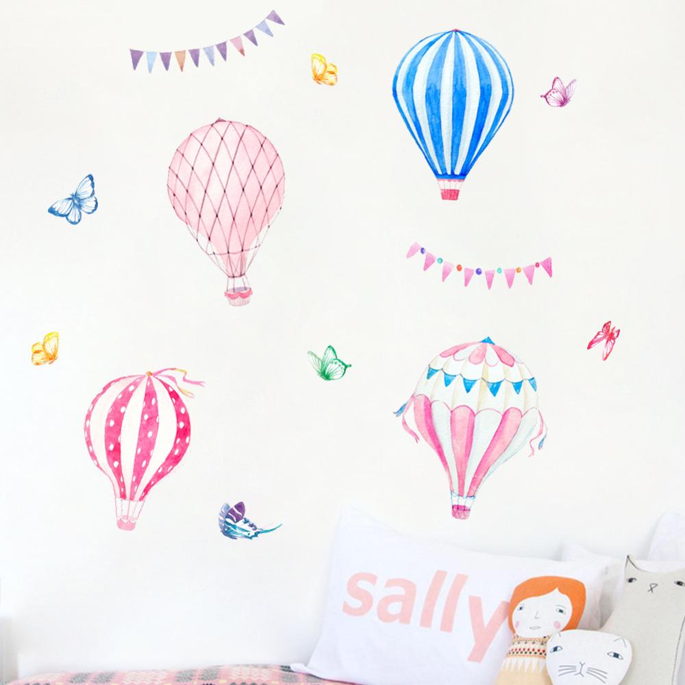 Naklejka ścienna z balonem na  – Baby Nursery Murals recenzja i cena