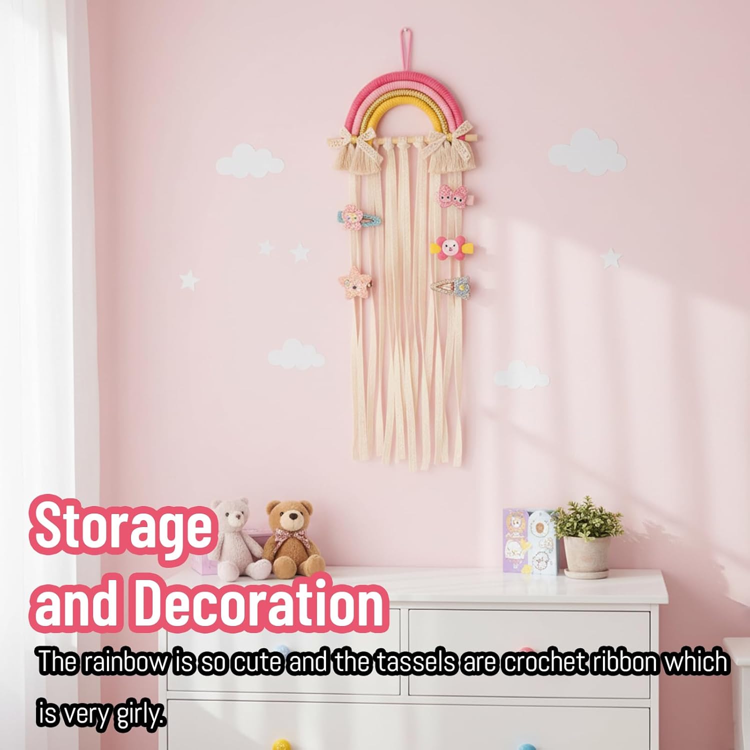 Uchwyt na tęczowe kokardy do w – Baby Nursery Ideas Girl recenzja i cena