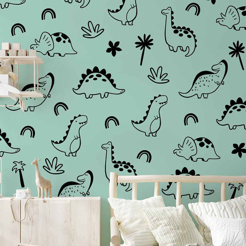 Geometryczne drzewo dinozaura  – Baby Nursery Vinyl recenzja i cena
