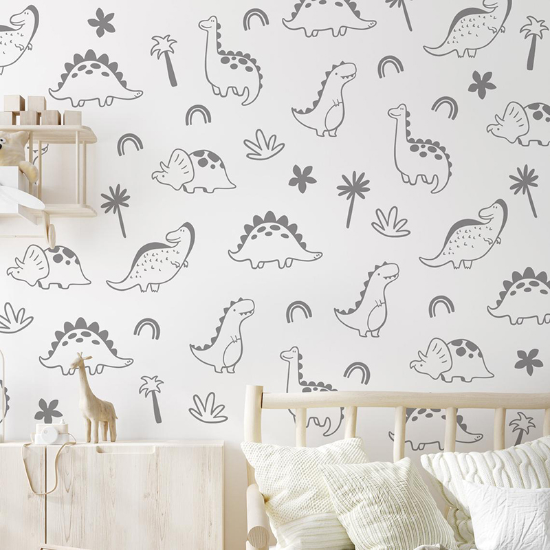 Geometryczne drzewo dinozaura  – Baby Nursery Vinyl recenzja i cena